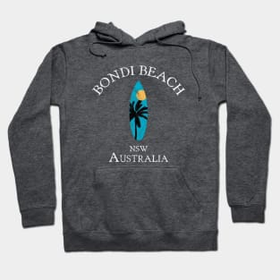 Bondi Beach Sydney Australia NSW Vintage Surfboard Hoodie